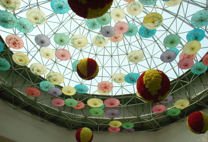 匯豪國際會所不銹鋼球形（直徑30米）采光網架